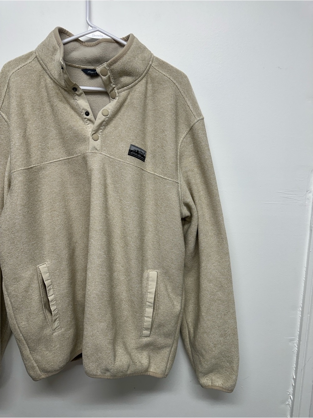 Eddie Bauer Men's Sweater Fleece - Cream - Large - Picture 4 of 11